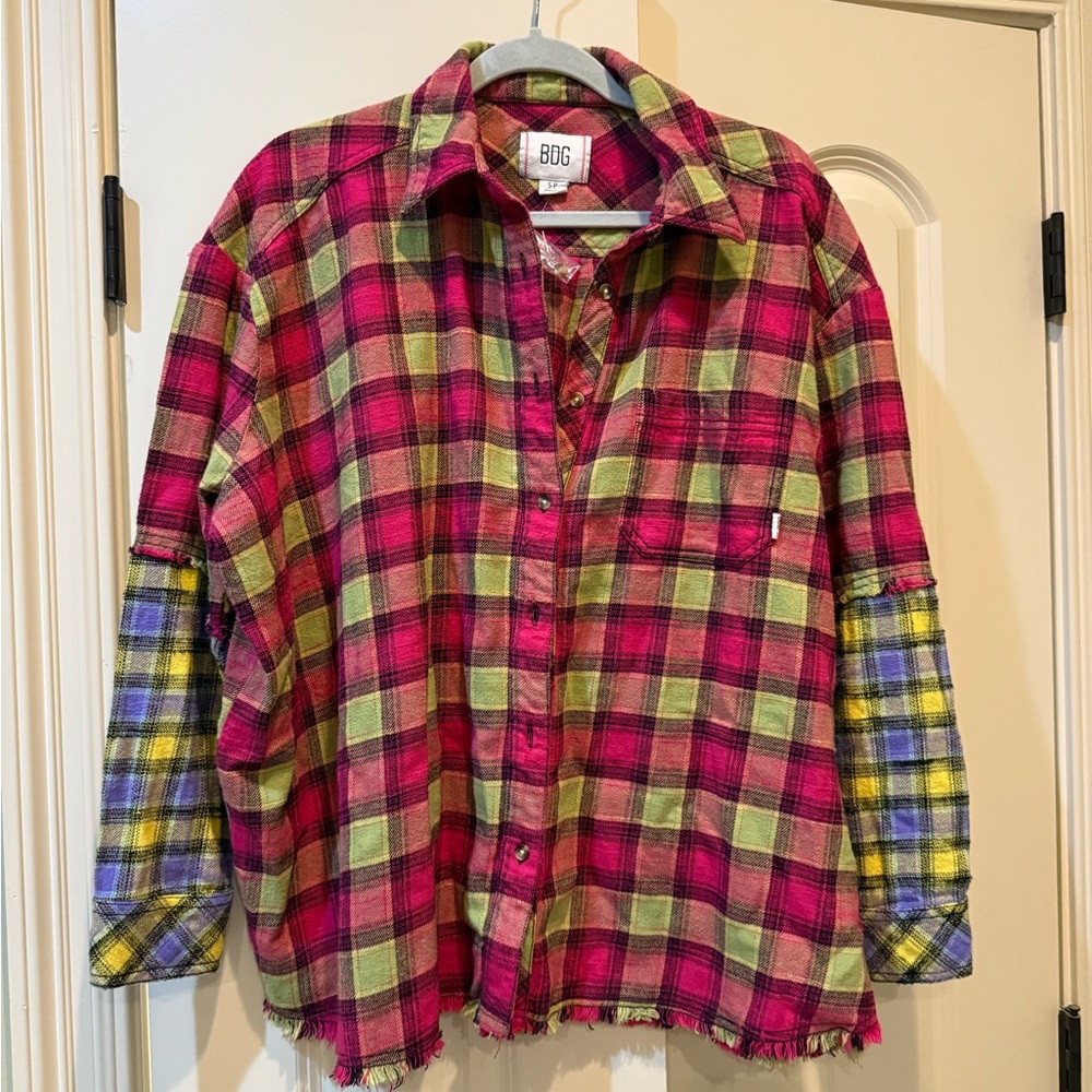 BDG Oversized Flannel size Small NWOT